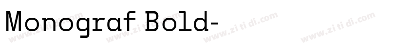 Monograf Bold字体转换